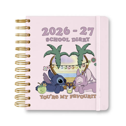 AGENDA ESCOLAR 26-27 14X16CM DP DISNEY STITCH Y ANGEL