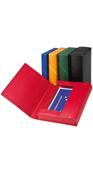 CARPETA PROYECTOS GOMAS 3CM CARTON ROJO