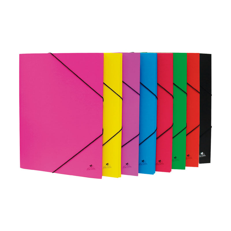 CARPETA GOMAS/SOLAPAS FOLIO CARTON FORRADO COLORES SURTIDOS