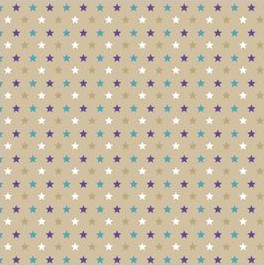 BOBINA 62 CM TODO A�O ESTRELLAS OCRE