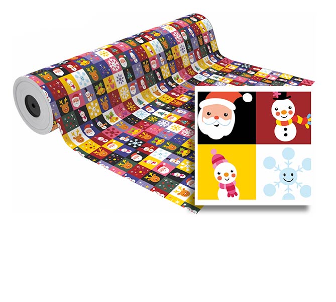 BOBINA 31 CM NAVIDAD MU�ECO NIEVE/PAPA NOEL