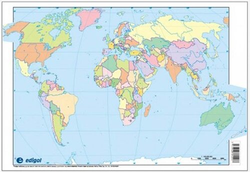 MAPA MUDO MUNDI POLITICO - 50U PACK