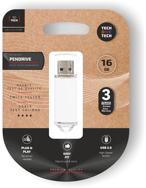 USB 16 GB BLANCO TECHONETECH