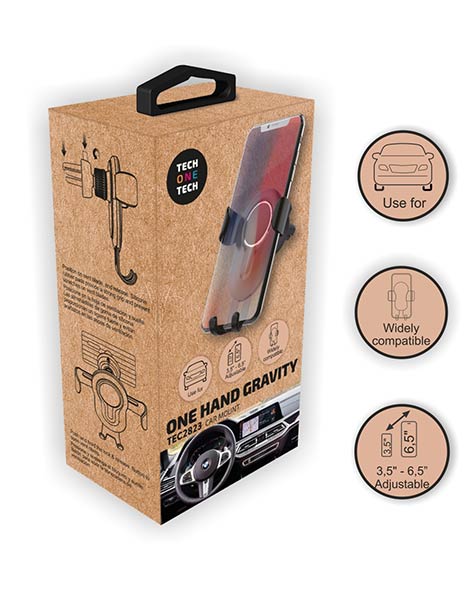SOPORTE DE MOVIL COCHE UNIVERSAL NEGRO