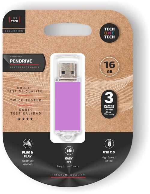 USB 16 GB LILA TECHONETECH
