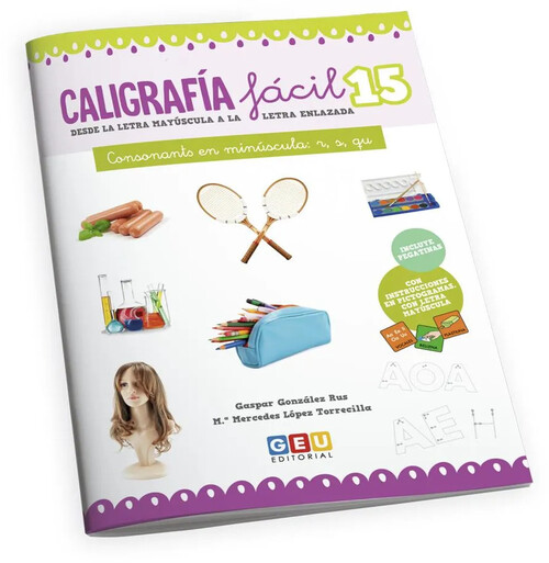 CALIGRAFIA FACIL 15. CONSONANTES EN MINUSCULA: R, S, QU