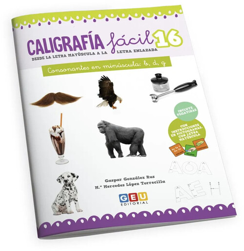 CALIGRAFIA FACIL 16. CONSONANTES EN MINUSCULA: B, D, G