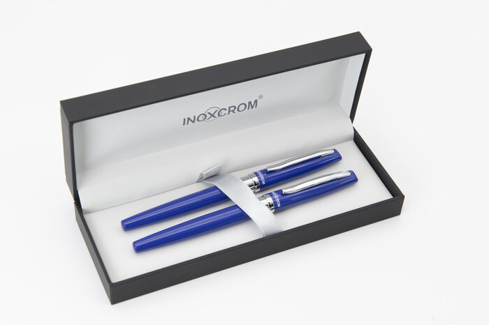 JUEGO PLUMA + ROLLER PRIME VIOLETA EN ESTUCHE