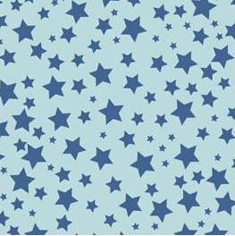 BOBINA 62 CM TODO A�O ESTRELLAS AZUL