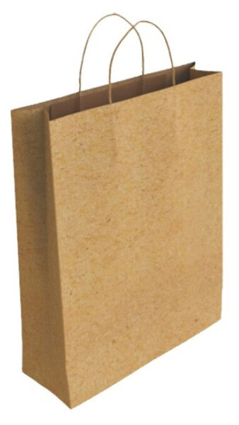 BOLSA REGALO PAPEL KRAFT MARRON S 24X10X32CM