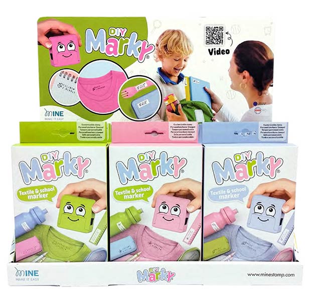 SELLO MARCADOR TEXTIL MARKY 3 COLORES SURTIDOS - 12U EXP.