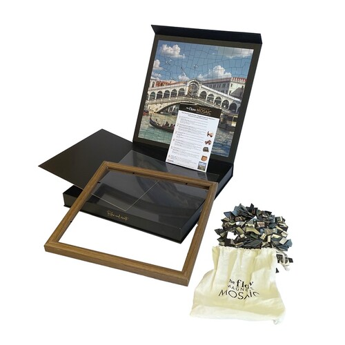 KIT 300 PIEZAS MAGNETICAS GONDOLA C/ MARCO DE MADERA