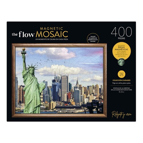 KIT 400 PIEZAS MAGNETICAS GAUDI C/ MARCO DE MADERA