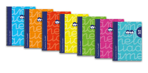 BLOCK LAMELA FOLIO 4MM SURTIDOS PP 90GR 80H-PACK 6U