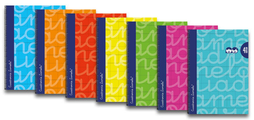 BLOCK LAMELA FOLIO 4MM SURTIDOS EXTRADURA - PACK 6U
