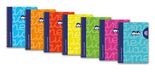 BLOCK LAMELA FOLIO 4MM SURTIDOS PP 90GR 80H-PACK 6U