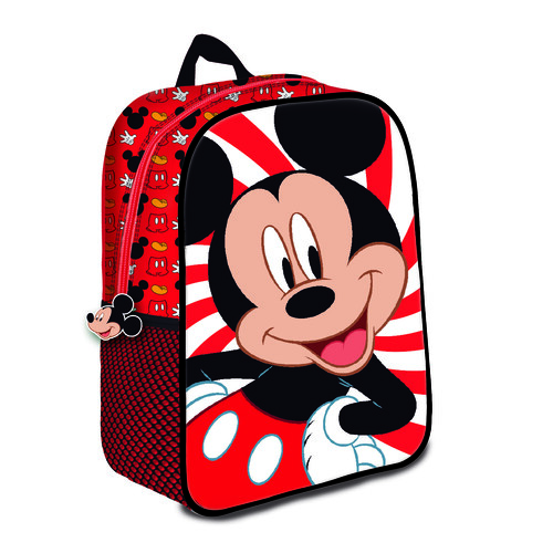 MOCHILA MEDIANA 3D MICKEY ESPIRAL