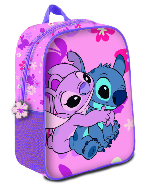 MOCHILA MEDIANA 3D STITCH IBISCUS GIRL