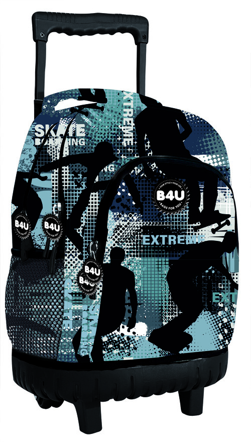 MOCHILA GRANDE C/CARRO B4U SKATEBOARD