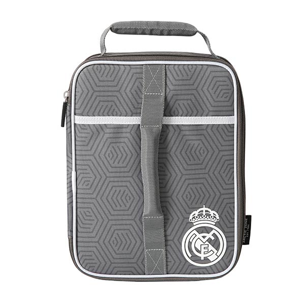 BOLSA ISOTERMICA EXPANDIBLE+TUPPER GRIS REAL MADRID 2�EQUIP.