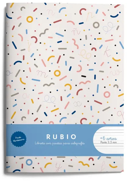 LIBRETA A5 - PAUTA MONTESSORI 3,5 MM 80GR