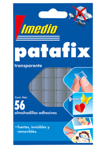 MASILLA ADHESIVA PATAFIX TRANSPARENTE 56U BLISTER