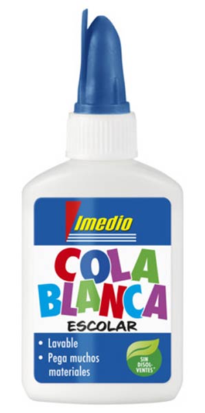 COLA BLANCA 40 GR ESCOLAR IMEDIO LAVABLE - CAJA 12