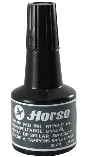 TINTA TAMPON HORSE 33CC NEGRA