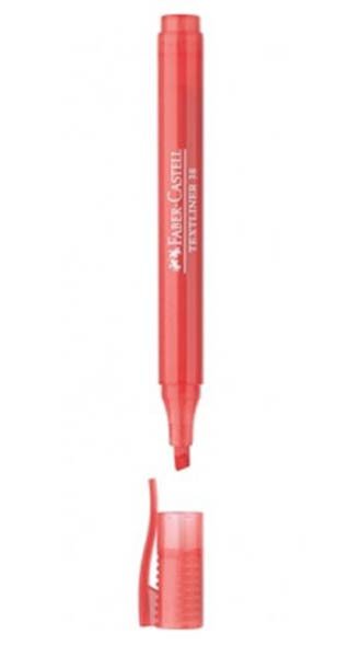 ROTU FLUOR TEXTLINER 38 ROJO TIPO BOLI-CAJA 10U
