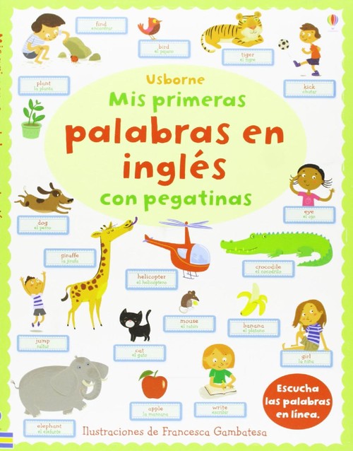 MIS PRIMERAS PALABRAS EN INGLES CON PEGATINAS