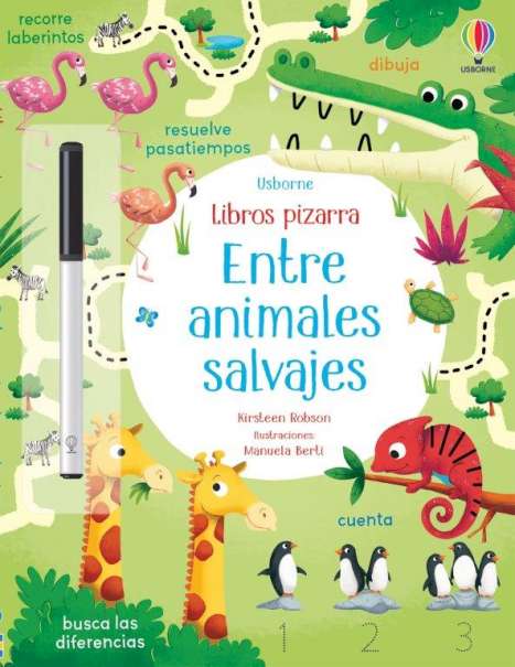 ENTRE ANIMALES SALVAJES LIBROS PIZARRA