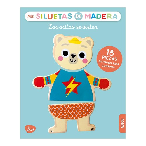 MIS SILUETAS DE MADERA LOS OSITOS SE VISTE