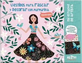 VESTIDOS PARA RASCAR Y DECORAR CON PURPURINA. PRIMAVERA