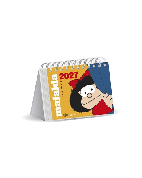 MAFALDA 2027 CALENDARIO DE ESCRITORIO AMARILLO SIN CAJA