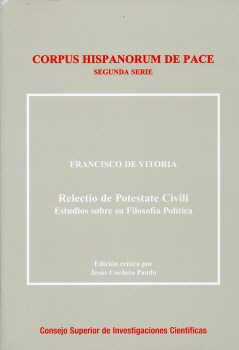 RELECTIO DE POTESTATE CIVILI : ESTUDIOS SOBRE SU FILOSOFIA P
