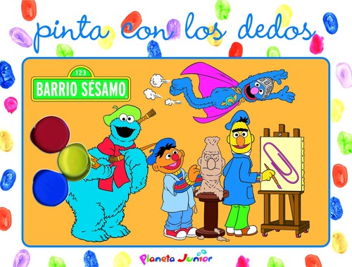 PINTA CON LOS DEDOS-BARRIO SESAMO