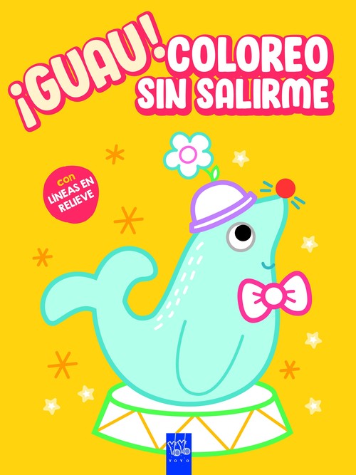 GUAU! COLOREO SIN SALIRME. AMARILLO