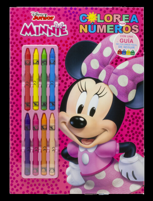 MINNIE. COLOREA POR NUMEROS CON CERAS