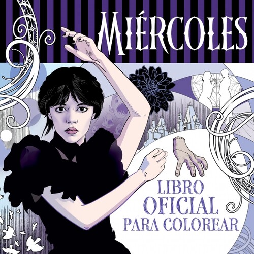 MIERCOLES ADDAMS. LIBRO OFICIAL PARA COLOREAR