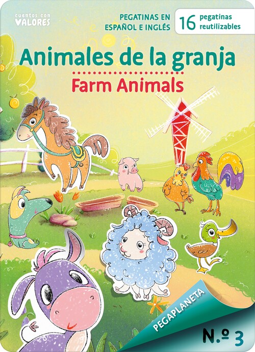 PEGAPLANETA 3. ANIMALES DE LA GRANJA - FARM ANIMALS