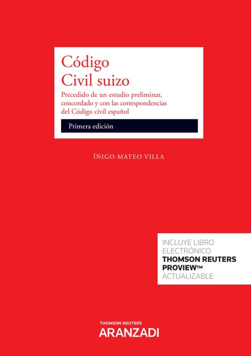 CODIGO CIVIL SUIZO (PAPEL + E-BOOK)