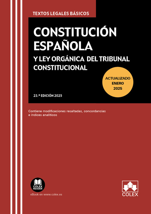 CONSTITUCION ESPA�OLA Y LEY ORGANICA DEL TRIBUNAL CONSTITUCI