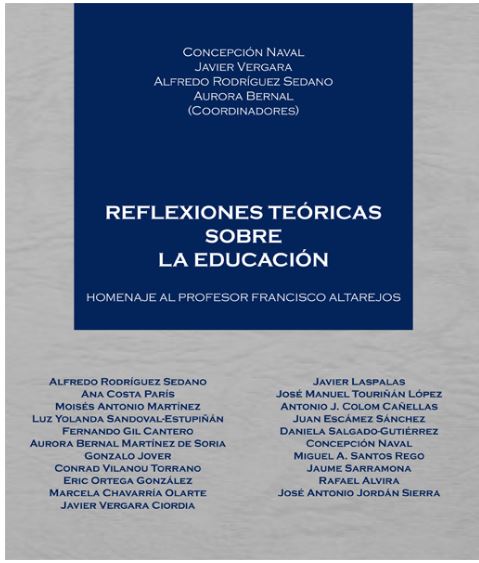 REFLEXIONES TEORICAS SOBRE LA EDUCACION. HOMENAJE AL PROFESO