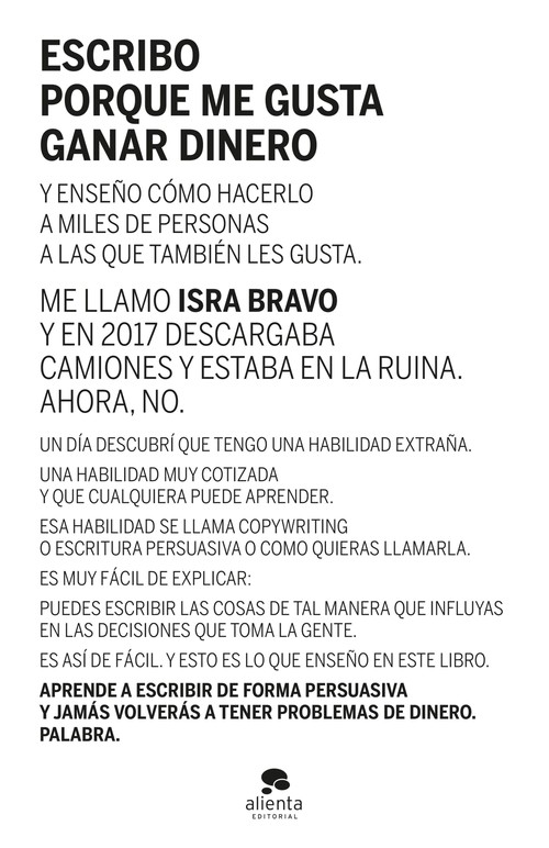 ESCRIBO PORQUE ME GUSTA GANAR DINERO