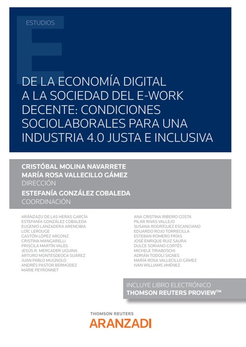 DE LA ECONOMIA DIGITAL A LA SOCIEDAD DEL E-WORK DECENTE: CON