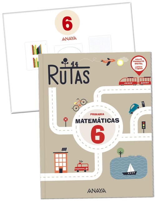 ANDALUCIA MATEMATICAS 6. RUTAS. (INCLUYE MATERIAL MANIPULATI
