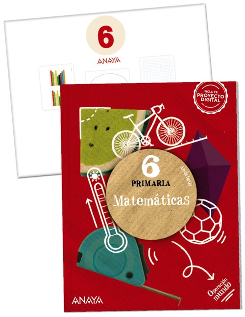 ANDALUCIA MATEMATICAS 6. (INCLUYE MATERIAL MANIPULATIVO)