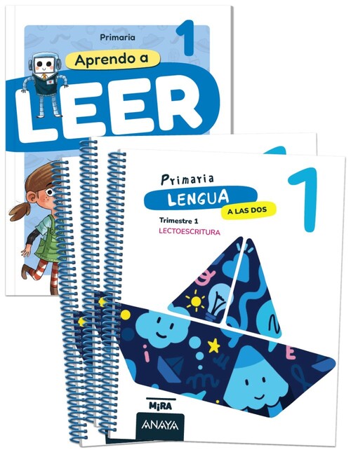 LENGUA 1 EP A LAS DOS. + APRENDO A LEER CON DETECTIVES DEL R