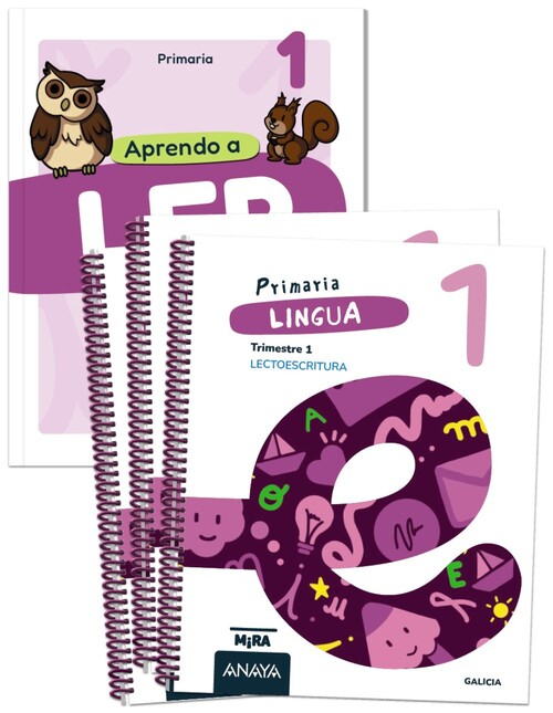 LINGUA 1 EP + LINGUA 1. APRENDO A LER GALICIA