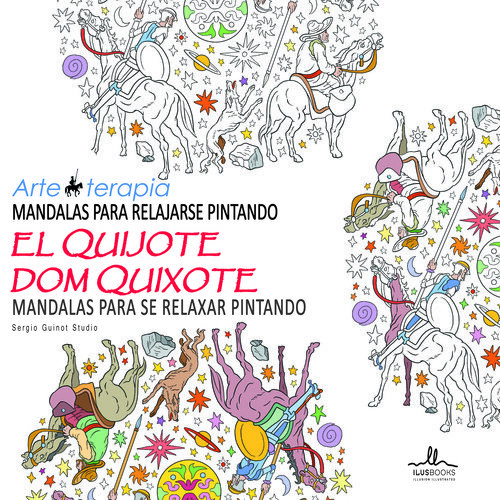 MANDALAS EL QUIJOTE PARA RELAJARSE PINTANDO